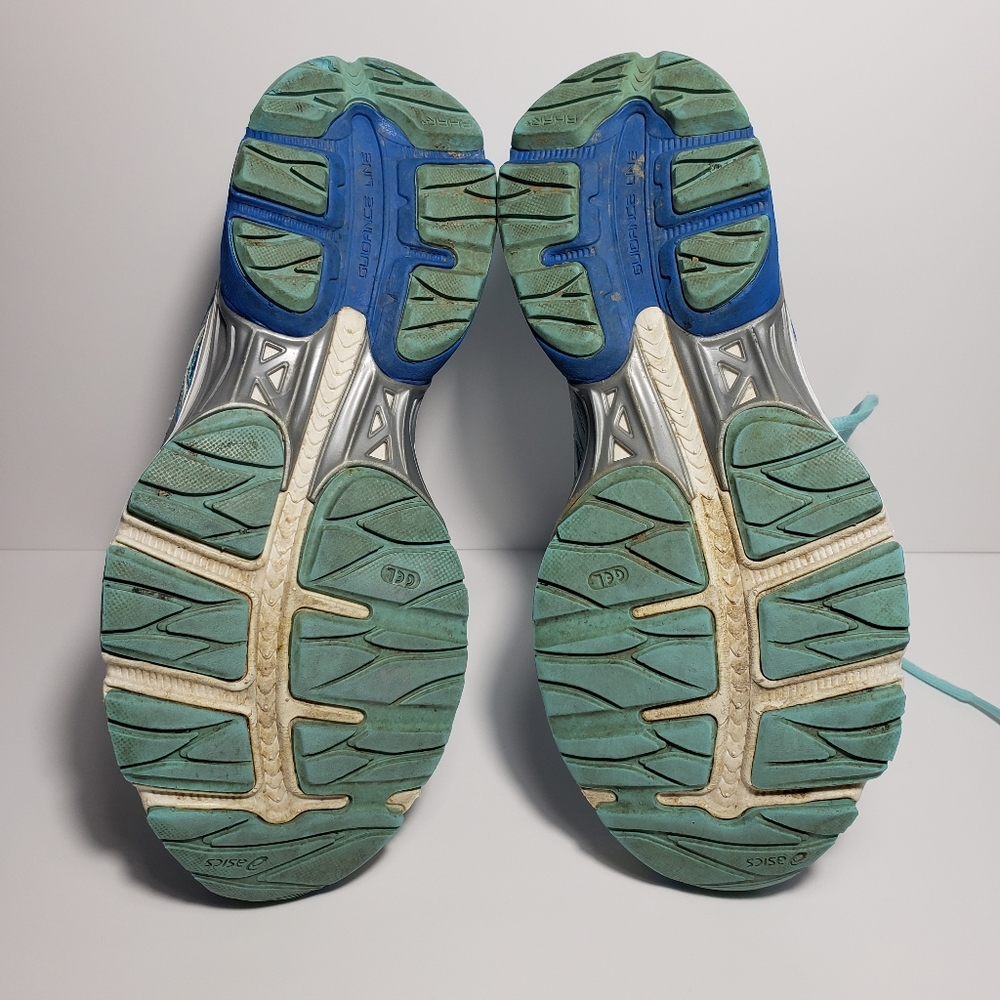 Women's ASICS GEL Flux 4 Athletic Running Shoes Diva Blue/Silver Sz 6.5 SN T764N - Picture 8 of 9